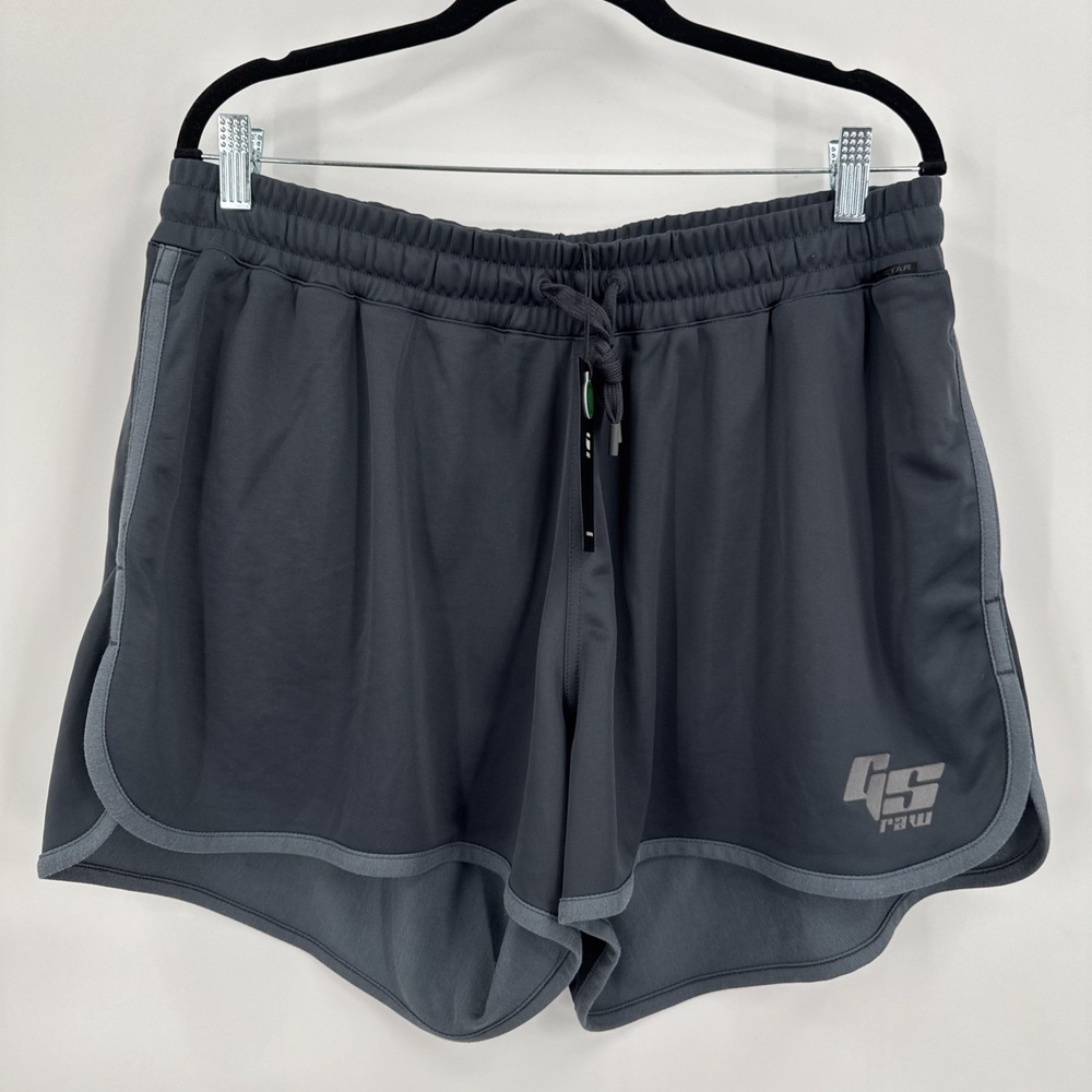 G-Star Raw Boxed GR Sports Shorts Fantem Blue Jersey Fabric Men's Size XL‎ New